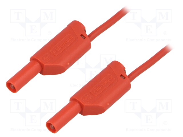 Test lead; PVC; 1m; red; 16A; Cond.cross sec: 1mm2