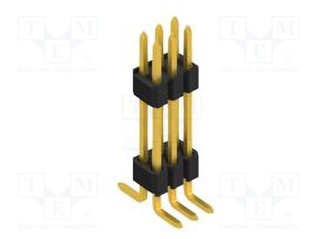 Connector: pin strips; pin header; male; PIN: 6; 1.27mm; SMT; 2x3