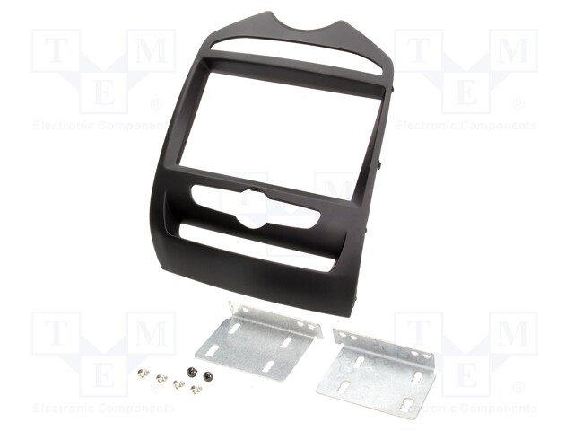 Radio mounting frame; Hyundai; 2 DIN; matt black