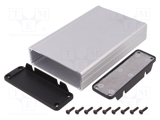 Enclosure: shielding; X: 104mm; Y: 160mm; Z: 32mm; aluminium; natural