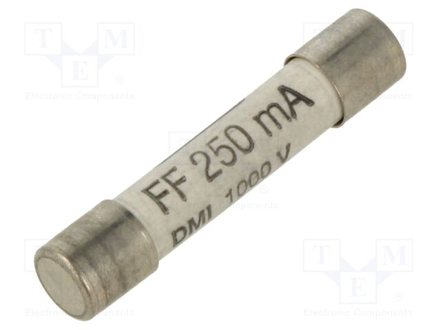 Fuse; 250mA; 1kV; Ø6x32mm