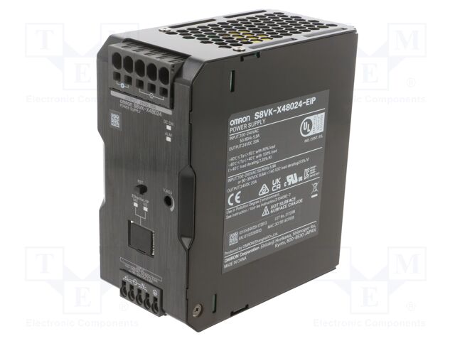 Power supply: switched-mode; 480W; 24VDC; 20A; 85÷264VAC; OUT: 1