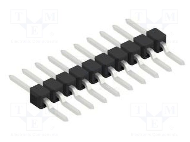 Connector: pin strips; pin header; male; PIN: 10; 2.54mm; SMT; 1x10