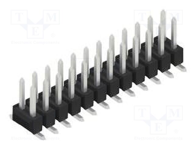 Connector: pin strips; pin header; male; PIN: 24; 2.54mm; SMT; 2x12