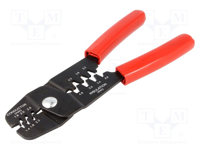 Tool: for crimping; 14AWG÷24AWG