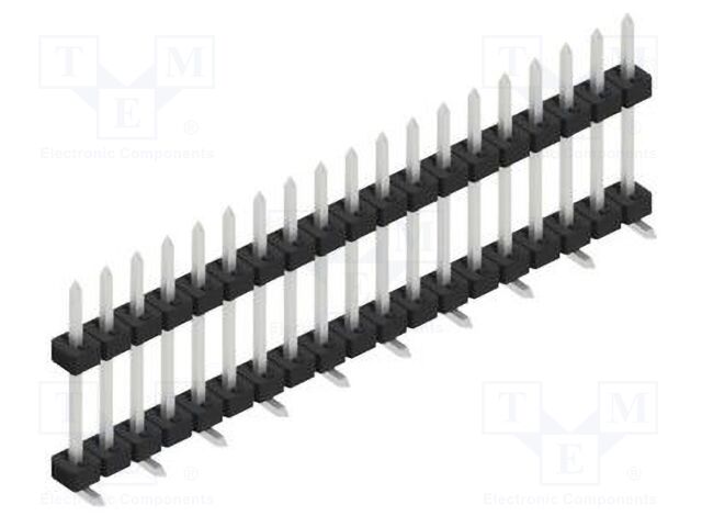 Connector: pin strips; pin header; male; PIN: 19; 2mm; SMT; 1x19