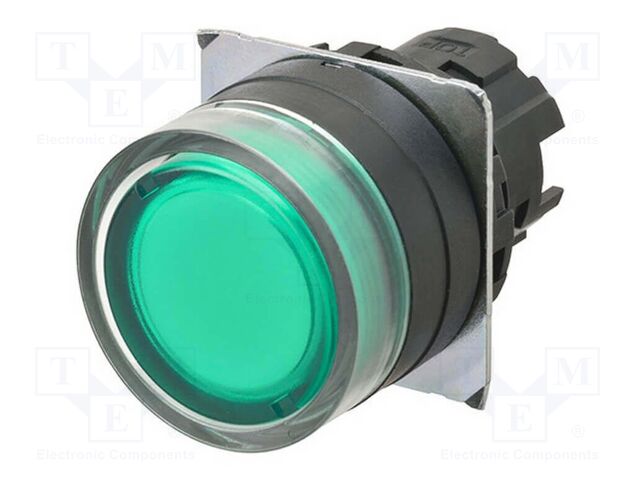Switch: push-button; 22mm; Stabl.pos: 2; flat; Pos: 2