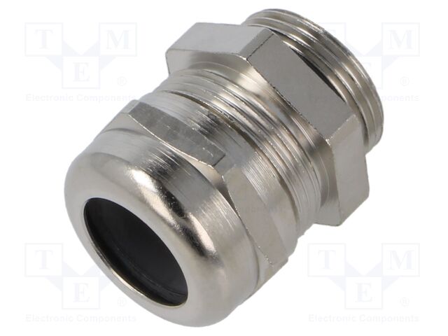 Cable gland; M25; Mat: brass; Body plating: nickel