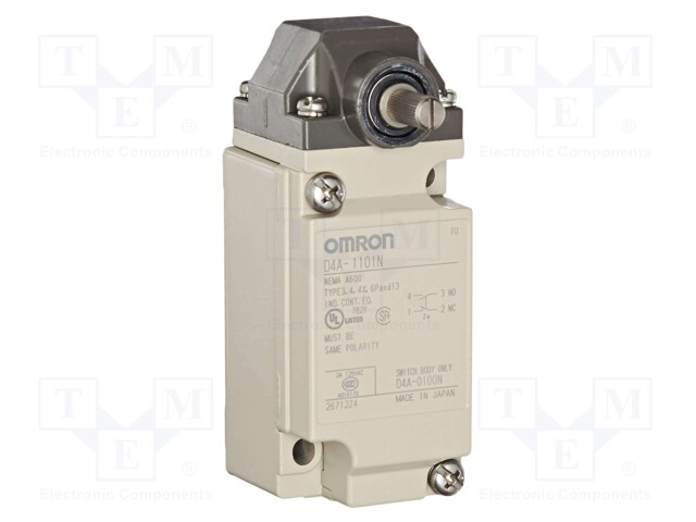 Limit switch; oblong metal roller Ø11mm; SPDT; 10A; max.600VAC