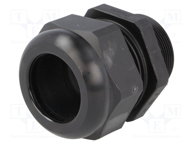 Cable gland; with long thread; M40; IP68; Mat: polyamide; black