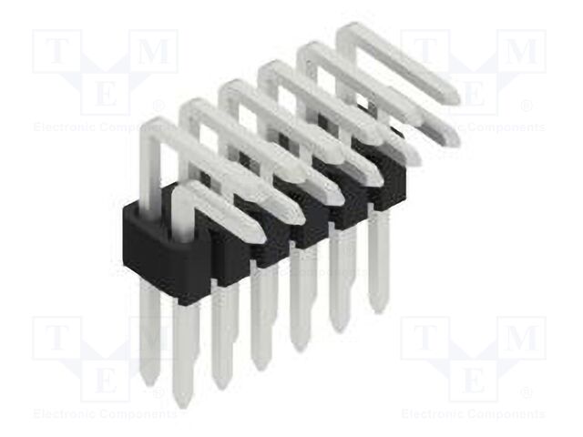 Connector: pin strips; pin header; male; PIN: 12; 1.27mm; THT; 2x6
