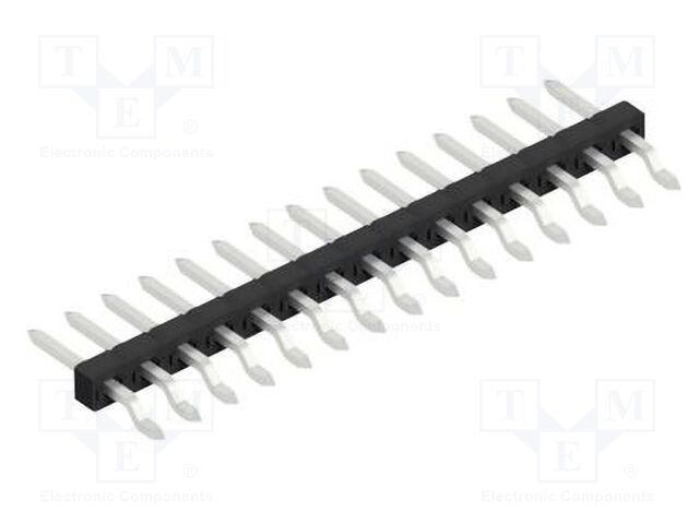 Connector: pin strips; pin header; male; PIN: 15; 2mm; SMT; 1x15