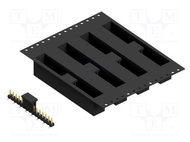 Connector: pin strips; pin header; male; PIN: 15; 2.54mm; SMT; 1x15
