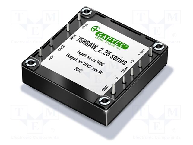 Converter: DC/DC; 75W