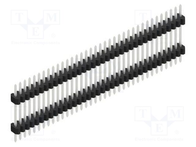 Connector: pin strips; pin header; male; PIN: 36; 1.27mm; THT; 1x36