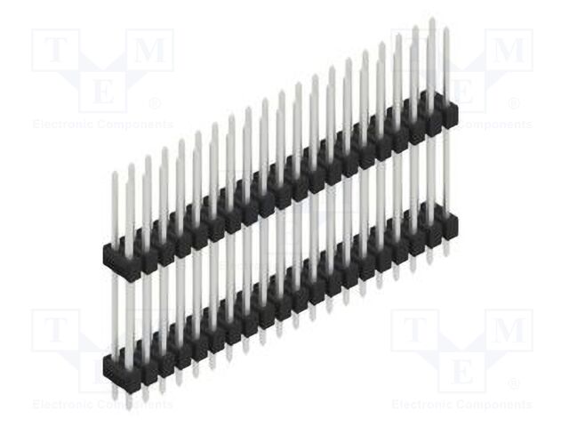 Connector: pin strips; pin header; male; PIN: 40; 2.54mm; THT; 2x20