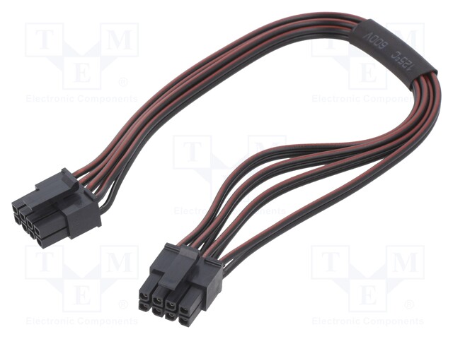 Cable; Micro-Fit 3.0; female-female; PIN: 8; 0.4m; 4A; TLYp; 0.35mm2