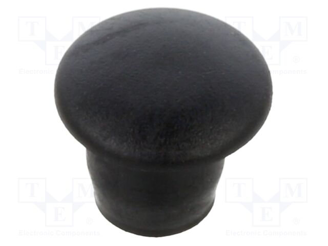 Accessories: stopper; H: 6.2mm; push-in; Flange dia: 7mm; black