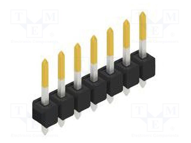 Connector: pin strips; pin header; male; PIN: 7; 2.54mm; THT; 1x7