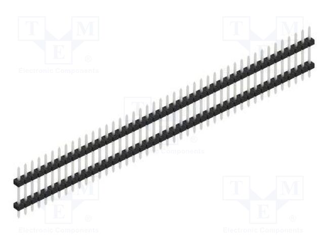 Connector: pin strips; pin header; male; PIN: 44; 2mm; THT; 1x44