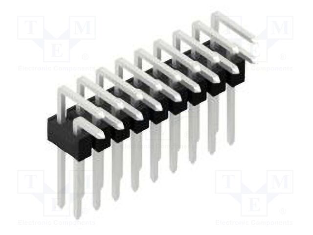 Connector: pin strips; pin header; male; PIN: 18; 2.54mm; THT; 2x9