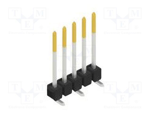 Connector: pin strips; pin header; male; PIN: 5; 2.54mm; SMT; 1x5