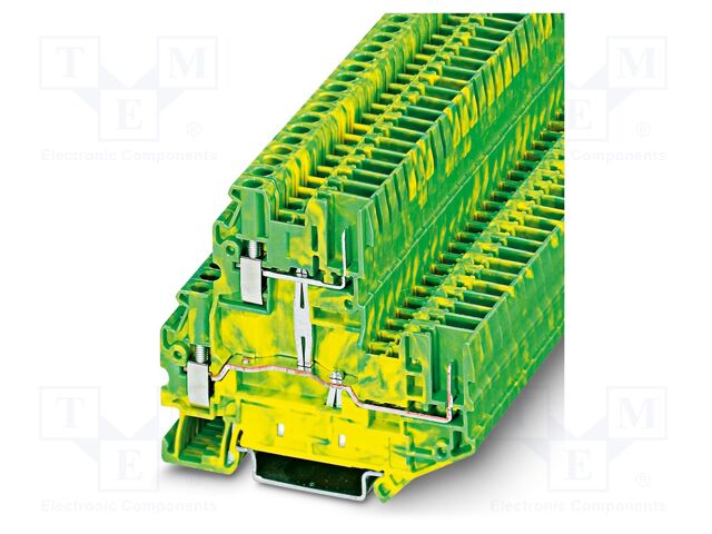 Splice terminal: rail; UT; PA; L: 64.4mm; ways: 1; terminals: 4