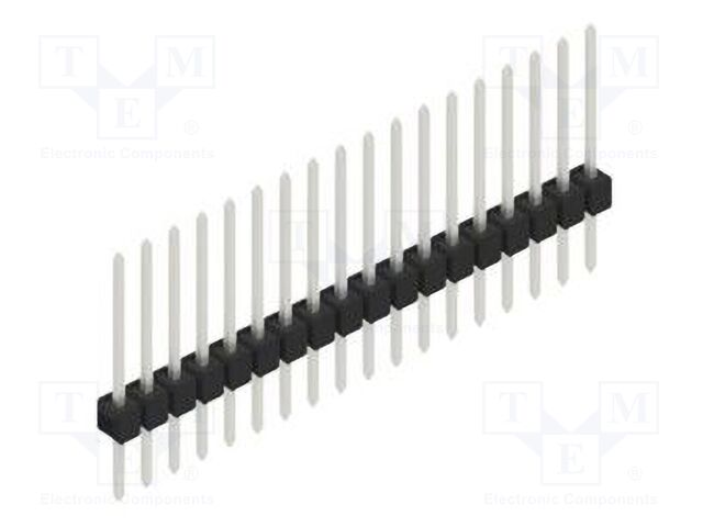 Connector: pin strips; pin header; male; PIN: 18; 2.54mm; THT; 1x18