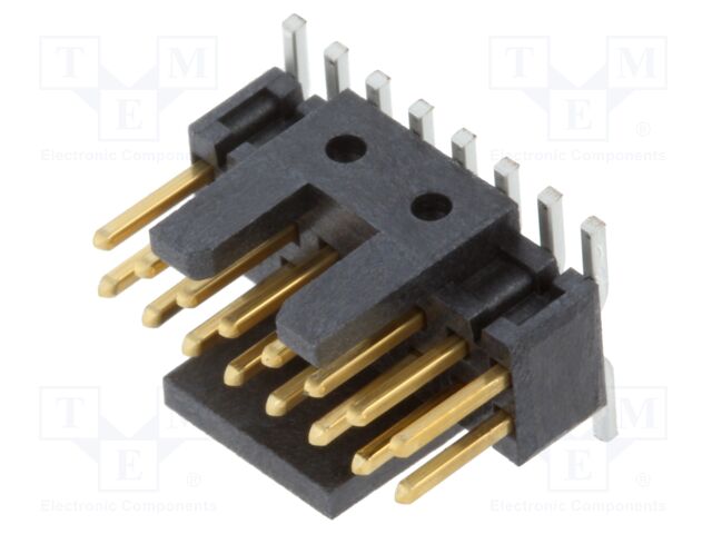Connector: pin strips; male; PIN: 16; 1.27mm; gold flash; SMT; reel
