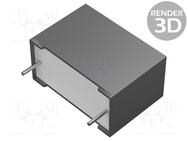 Capacitor: polypropylene; X2; 0.47uF; 15mm; ±20%; 18x12.5x9mm