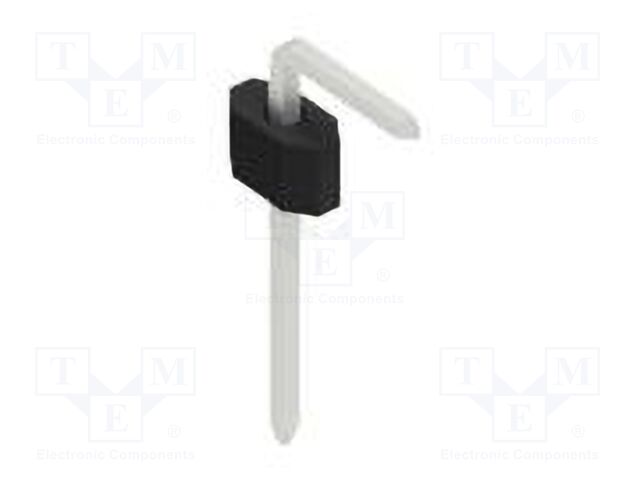 Connector: pin strips; pin header; male; PIN: 1; 1.27mm; THT; 1x1