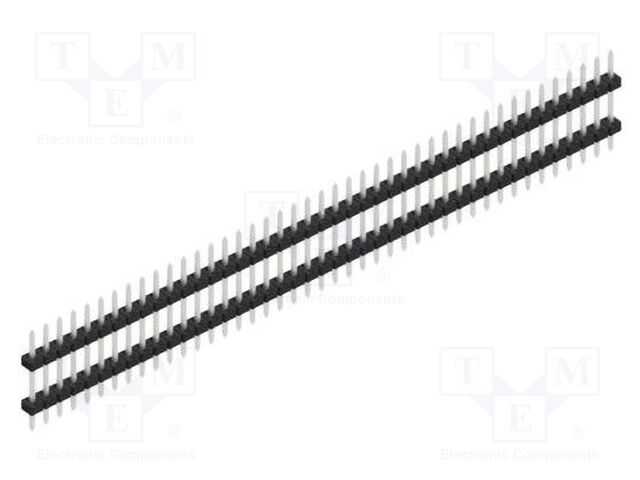 Connector: pin strips; pin header; male; PIN: 43; 2mm; THT; 1x43
