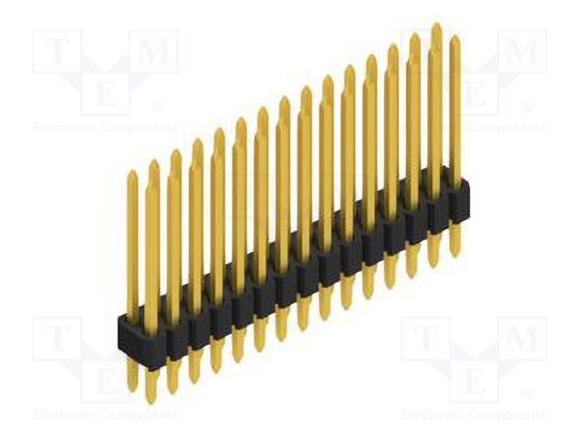 Connector: pin strips; pin header; male; PIN: 30; 1.27mm; THT; 2x15
