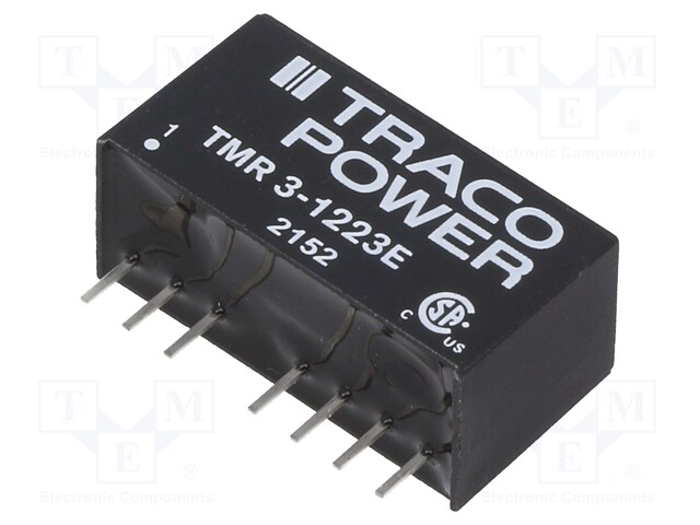 Converter: DC/DC; 3W; Uin: 9÷18V; Uout: 15VDC; Uout2: -15VDC; SIP8