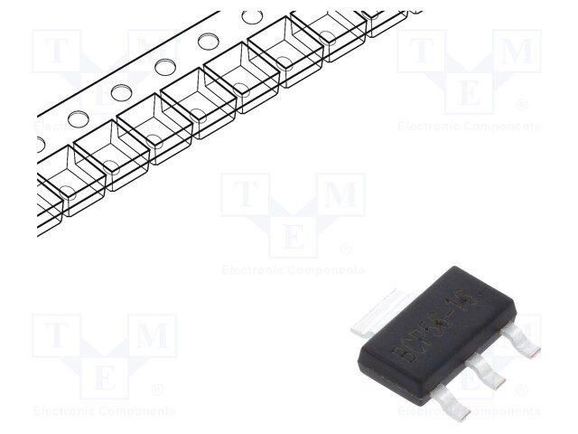 Transistor: NPN; bipolar; 80V; 1A; 1.5W; SOT223