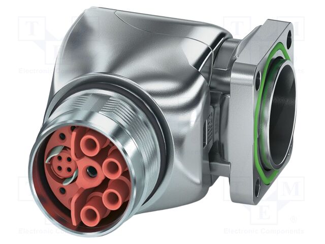 Connector: M23; socket; PIN: 15; crimped; angled; IP67; 8A; 50V