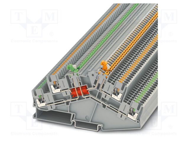 Splice terminal: rail; PTTBS; PA; L: 63.1mm; terminals: 4; W: 5.2mm