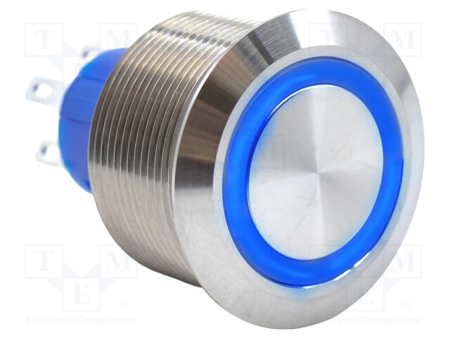Switch: vandal resistant; DPDT; 3A/250VAC; IP67; ON-ON; blue; 6V