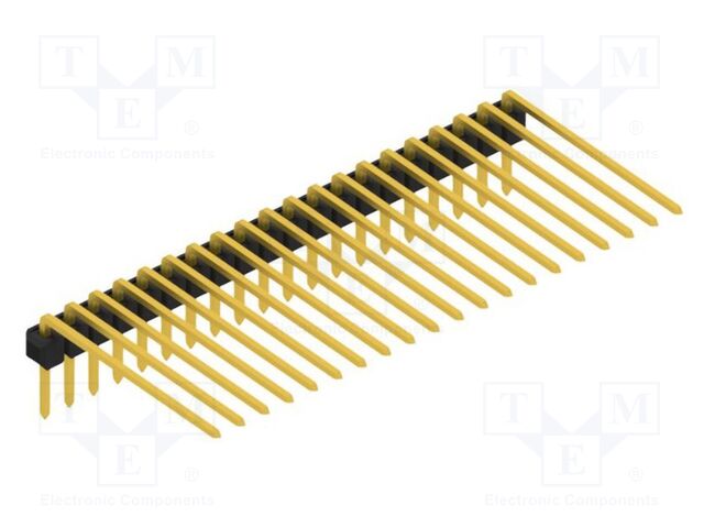 Connector: pin strips; pin header; male; PIN: 20; 2.54mm; THT; 1x20
