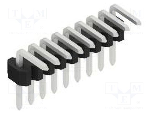 Connector: pin strips; pin header; male; PIN: 9; 1.27mm; THT; 1x9