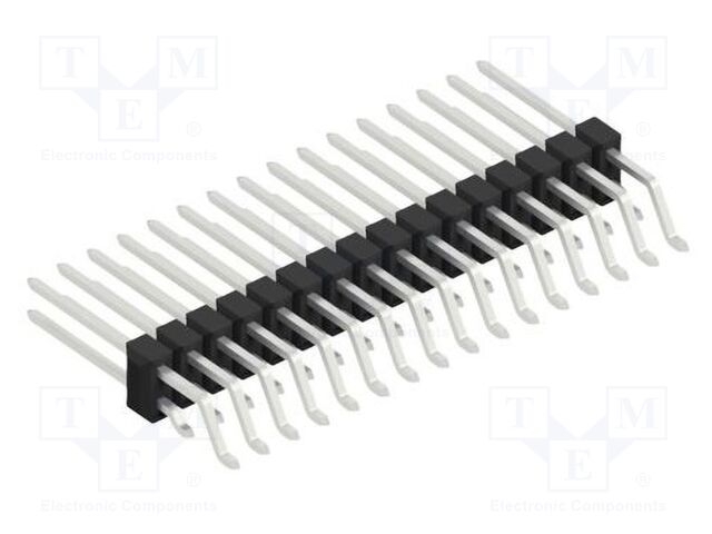 Connector: pin strips; pin header; male; PIN: 32; 2.54mm; SMT; 2x16