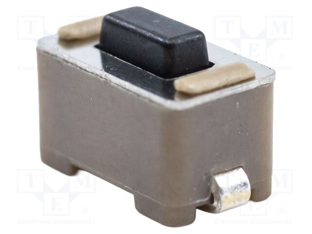 TACTILE SW, SPST, 0.05A, 12VDC, SOLDER