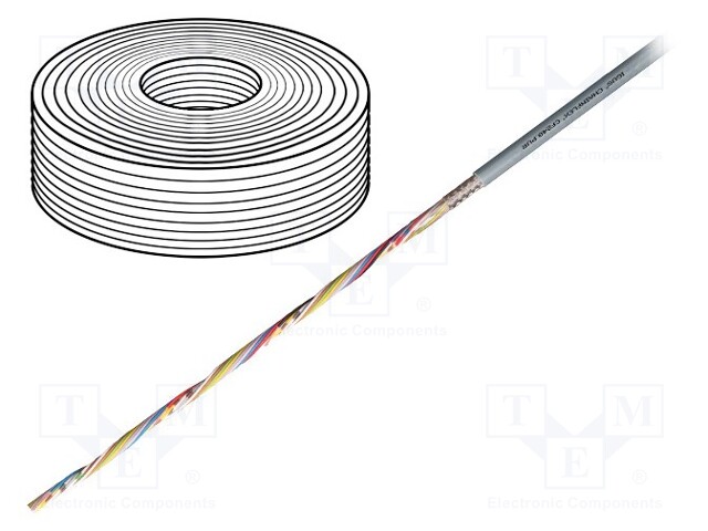 Wire: data transmission; chainflex® CF240.PUR; 8x0,25mm2; PUR
