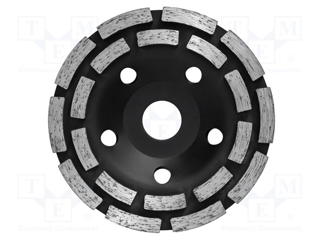 Grinding wheel; Ø: 125mm; segmented; Holder: assembly hole