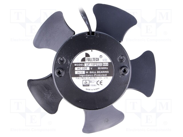 Fan: AC; axial; 230VAC; Ø144x49mm; 271.8m3/h; 48dBA; ball bearing