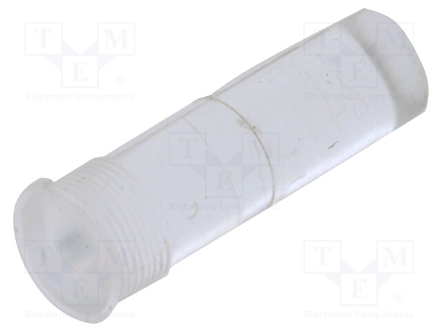 Fiber for LED; round; Ø4.6mm; Front: convex; flexible; silicone