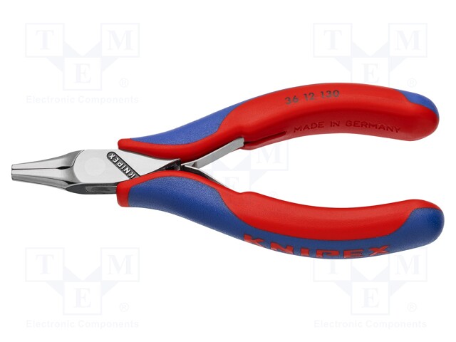 Pliers; cutting,to forming; 130mm; two-component handle grips