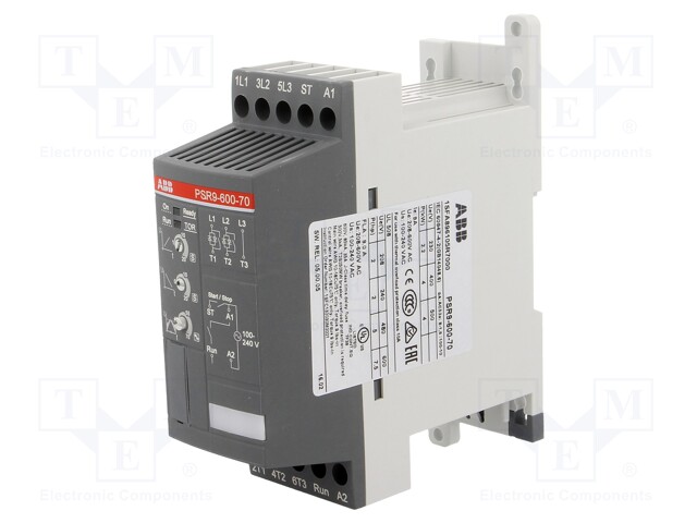 Module: soft-start; Usup: 208÷600VAC; DIN; 4kW; Ucntrl: 100÷240VAC
