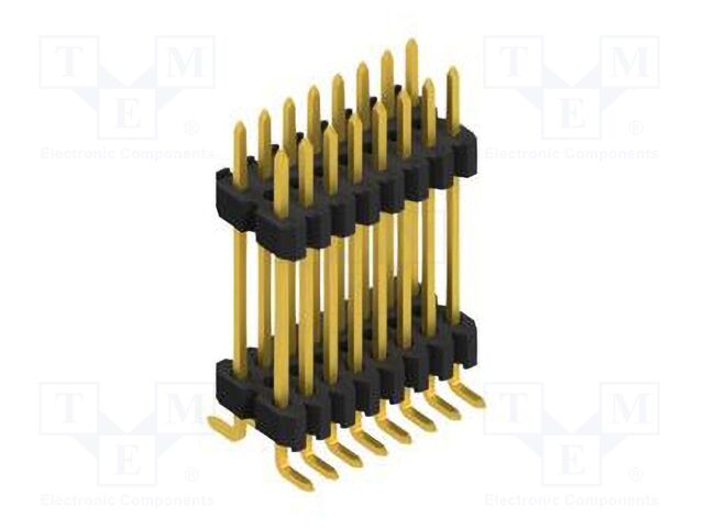 Connector: pin strips; pin header; male; PIN: 16; 1.27mm; SMT; 2x8