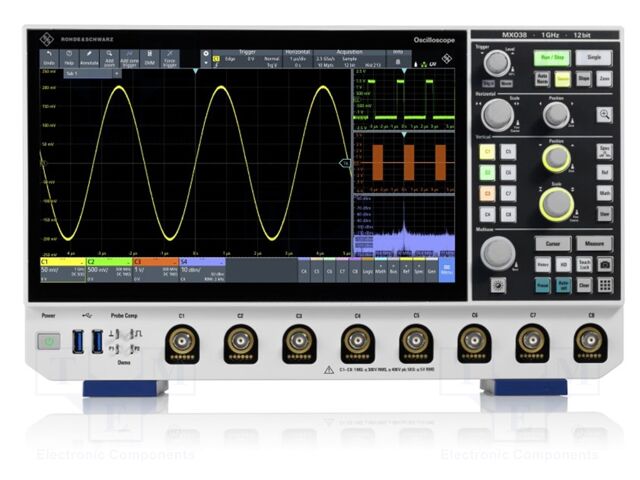 Oscilloscope: digital; Ch: 8; 500MHz; 2,5Gsps,5Gsps interleaved